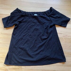 Nines by Hatch Black Maternity Shirt